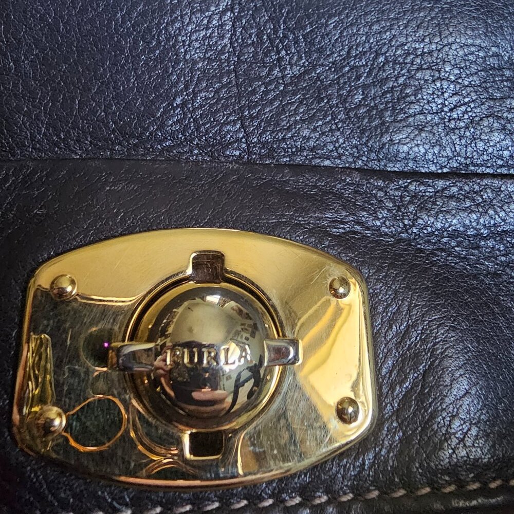 RARE FURLA Ostrich and Suede Bag and Wallet - Picture 15 of 17